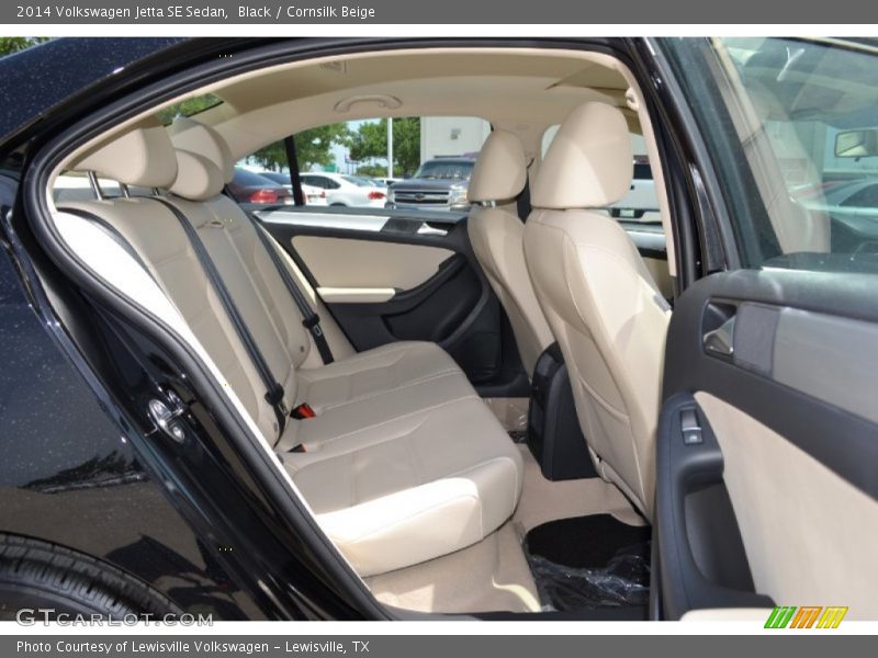 Black / Cornsilk Beige 2014 Volkswagen Jetta SE Sedan