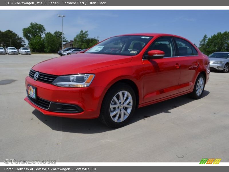 Tornado Red / Titan Black 2014 Volkswagen Jetta SE Sedan