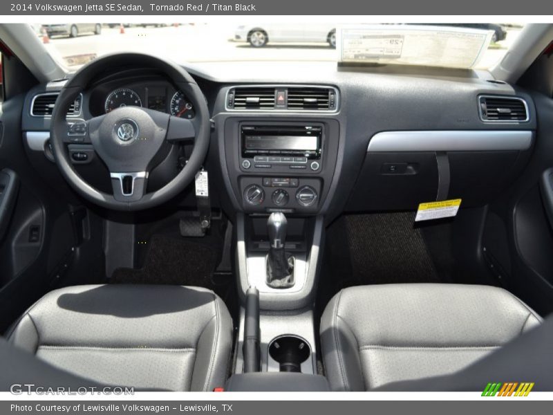 Tornado Red / Titan Black 2014 Volkswagen Jetta SE Sedan