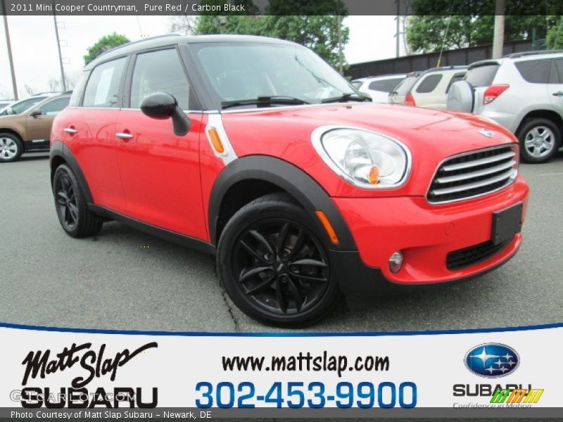 Pure Red / Carbon Black 2011 Mini Cooper Countryman
