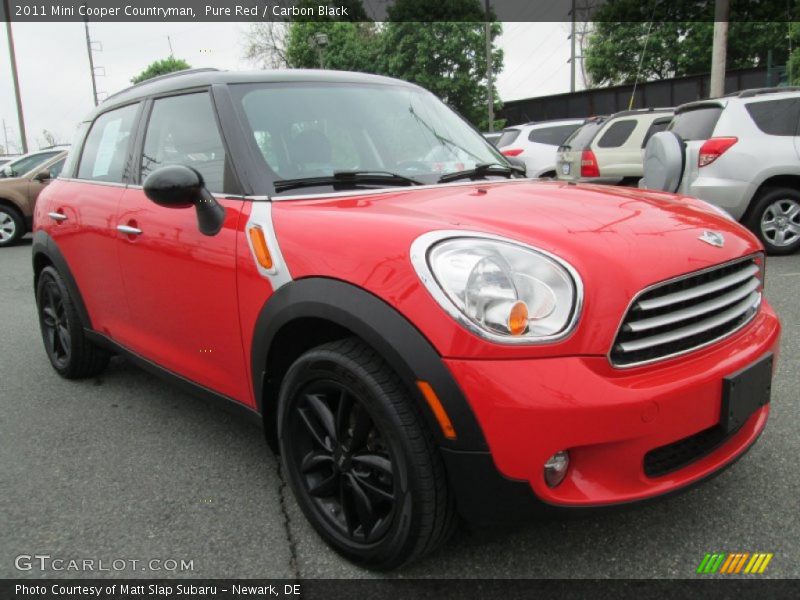 Pure Red / Carbon Black 2011 Mini Cooper Countryman