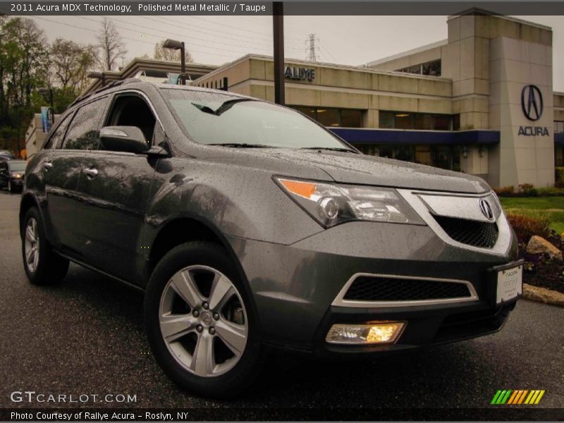 Polished Metal Metallic / Taupe 2011 Acura MDX Technology
