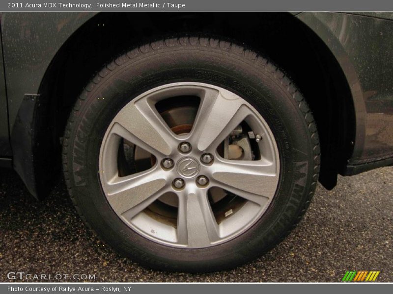 Polished Metal Metallic / Taupe 2011 Acura MDX Technology