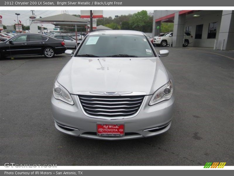 Bright Silver Metallic / Black/Light Frost 2012 Chrysler 200 LX Sedan