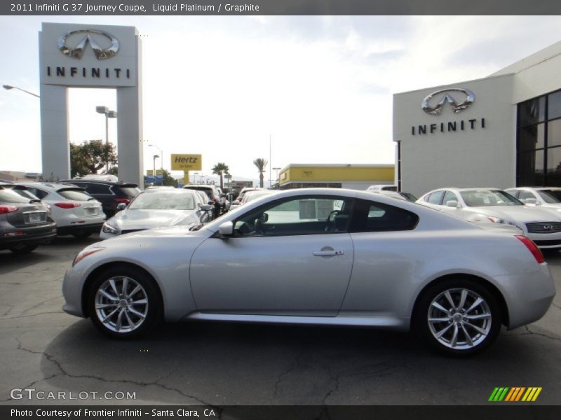 Liquid Platinum / Graphite 2011 Infiniti G 37 Journey Coupe