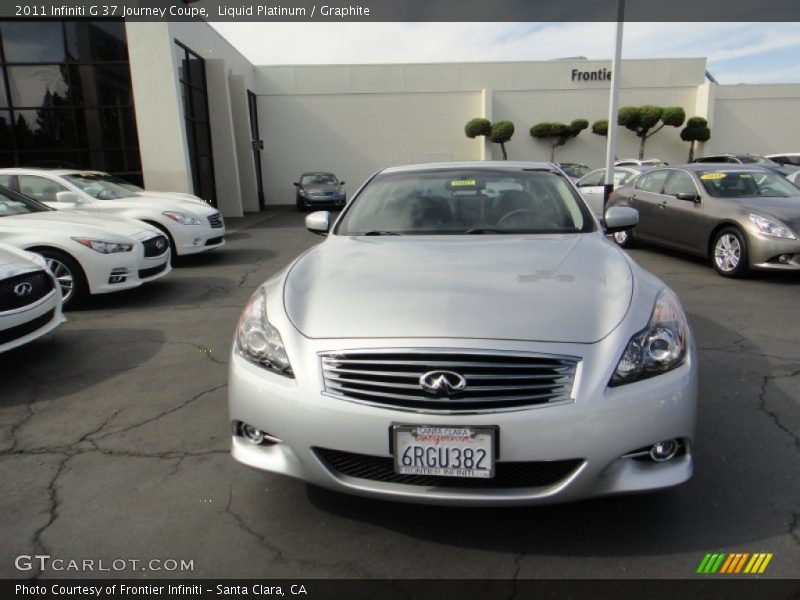 Liquid Platinum / Graphite 2011 Infiniti G 37 Journey Coupe