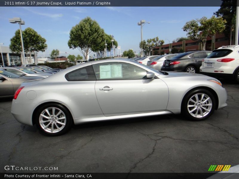 Liquid Platinum / Graphite 2011 Infiniti G 37 Journey Coupe
