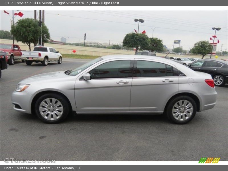 Bright Silver Metallic / Black/Light Frost 2012 Chrysler 200 LX Sedan