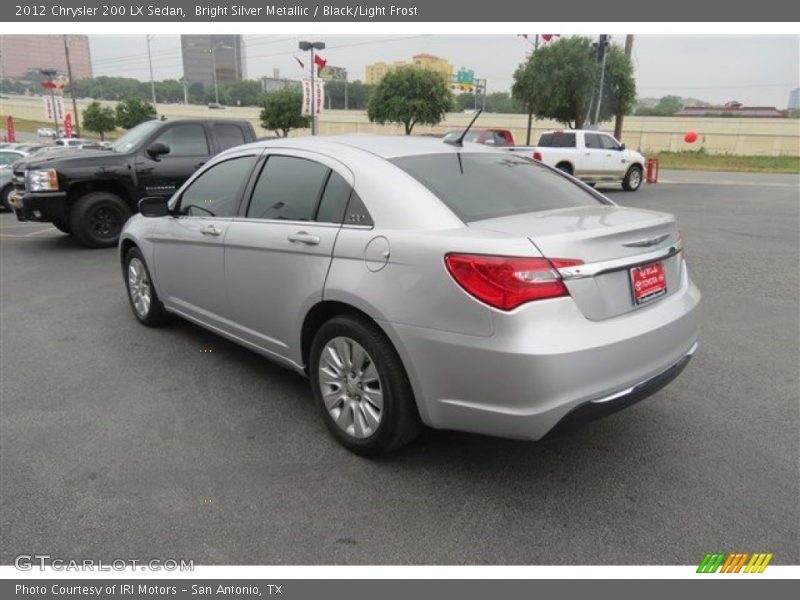Bright Silver Metallic / Black/Light Frost 2012 Chrysler 200 LX Sedan