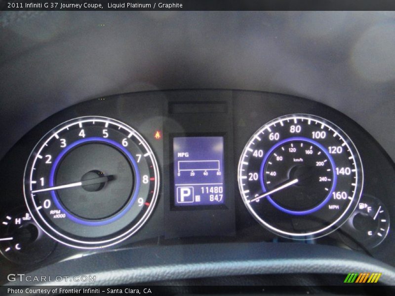 Liquid Platinum / Graphite 2011 Infiniti G 37 Journey Coupe