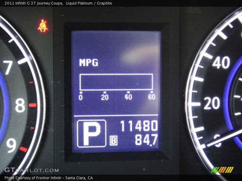 Liquid Platinum / Graphite 2011 Infiniti G 37 Journey Coupe