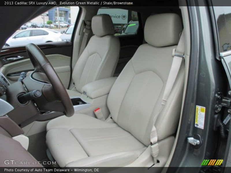 Evolution Green Metallic / Shale/Brownstone 2013 Cadillac SRX Luxury AWD