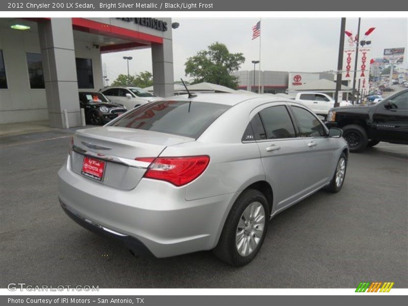 Bright Silver Metallic / Black/Light Frost 2012 Chrysler 200 LX Sedan