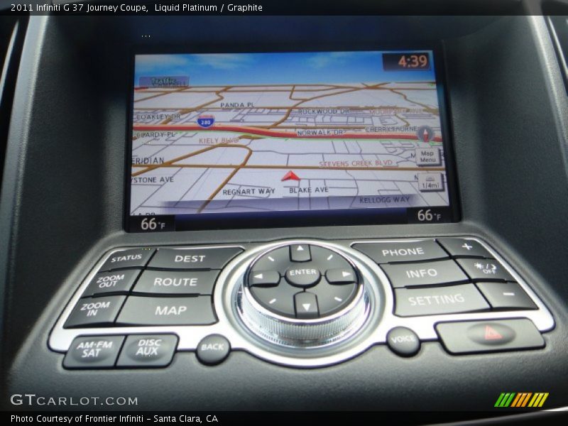 Liquid Platinum / Graphite 2011 Infiniti G 37 Journey Coupe