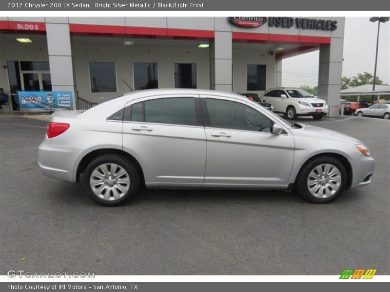 Bright Silver Metallic / Black/Light Frost 2012 Chrysler 200 LX Sedan