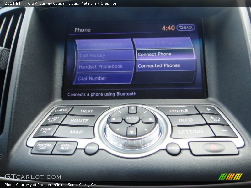 Liquid Platinum / Graphite 2011 Infiniti G 37 Journey Coupe
