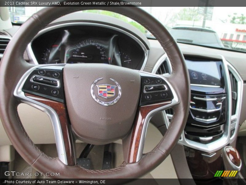 Evolution Green Metallic / Shale/Brownstone 2013 Cadillac SRX Luxury AWD