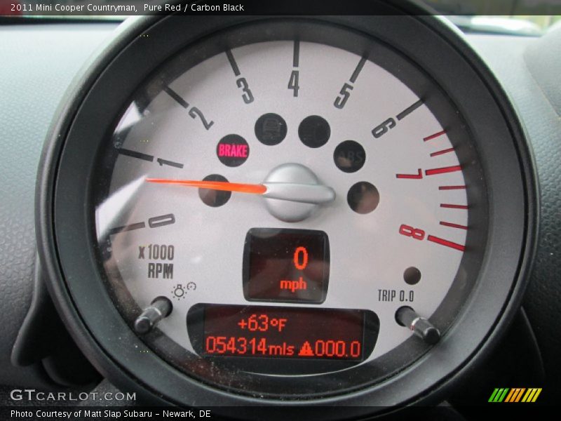 Pure Red / Carbon Black 2011 Mini Cooper Countryman