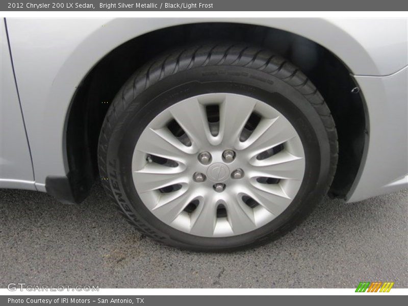 Bright Silver Metallic / Black/Light Frost 2012 Chrysler 200 LX Sedan