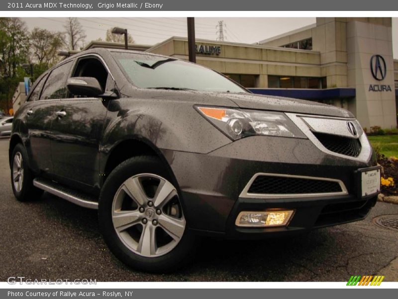 Grigio Metallic / Ebony 2011 Acura MDX Technology