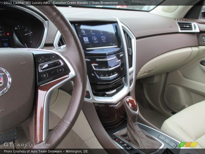Evolution Green Metallic / Shale/Brownstone 2013 Cadillac SRX Luxury AWD