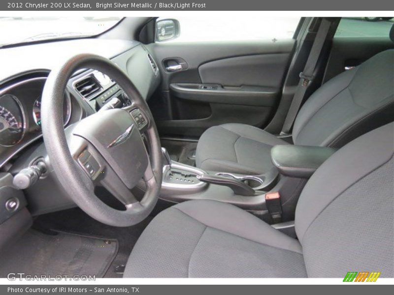 Bright Silver Metallic / Black/Light Frost 2012 Chrysler 200 LX Sedan