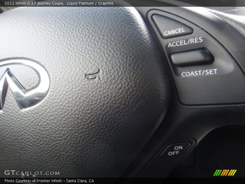 Liquid Platinum / Graphite 2011 Infiniti G 37 Journey Coupe