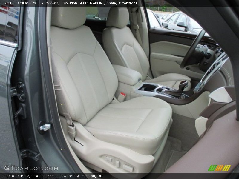 Evolution Green Metallic / Shale/Brownstone 2013 Cadillac SRX Luxury AWD