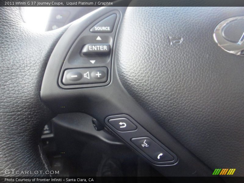 Liquid Platinum / Graphite 2011 Infiniti G 37 Journey Coupe