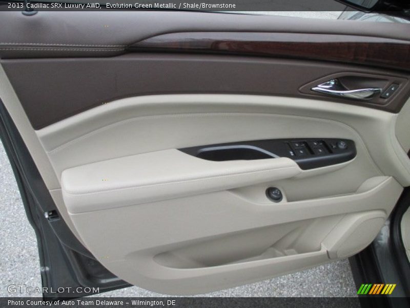 Evolution Green Metallic / Shale/Brownstone 2013 Cadillac SRX Luxury AWD