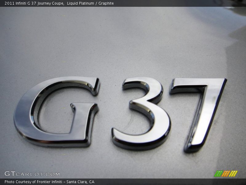 Liquid Platinum / Graphite 2011 Infiniti G 37 Journey Coupe