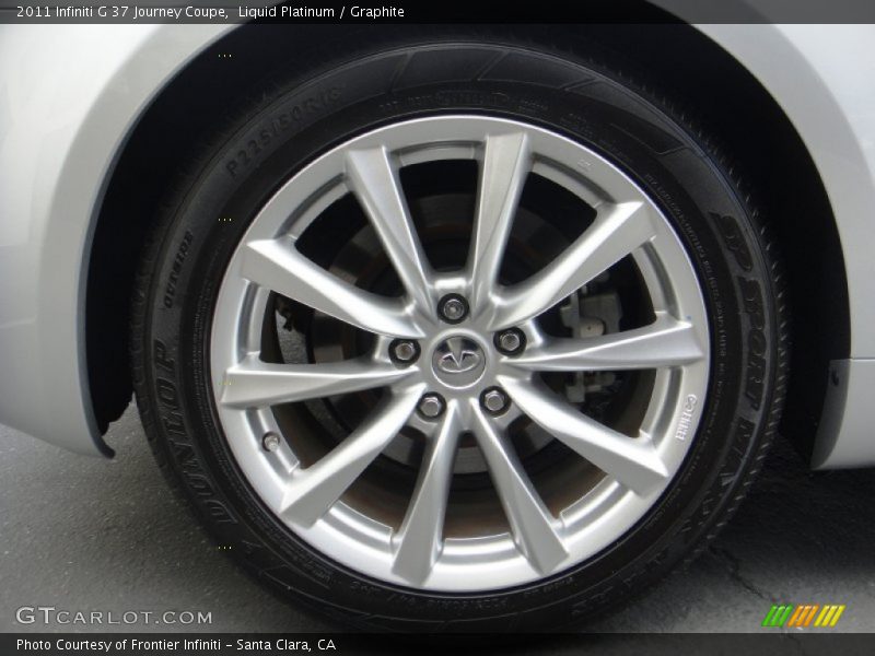 Liquid Platinum / Graphite 2011 Infiniti G 37 Journey Coupe