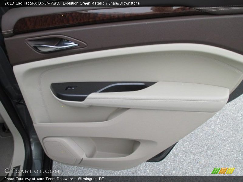 Evolution Green Metallic / Shale/Brownstone 2013 Cadillac SRX Luxury AWD