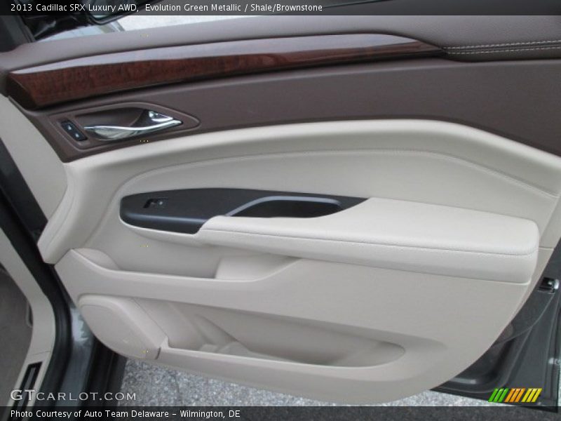 Evolution Green Metallic / Shale/Brownstone 2013 Cadillac SRX Luxury AWD