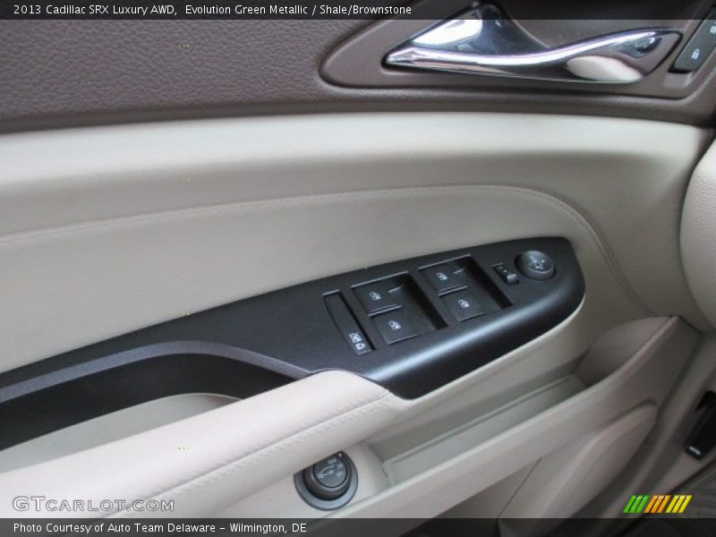 Evolution Green Metallic / Shale/Brownstone 2013 Cadillac SRX Luxury AWD
