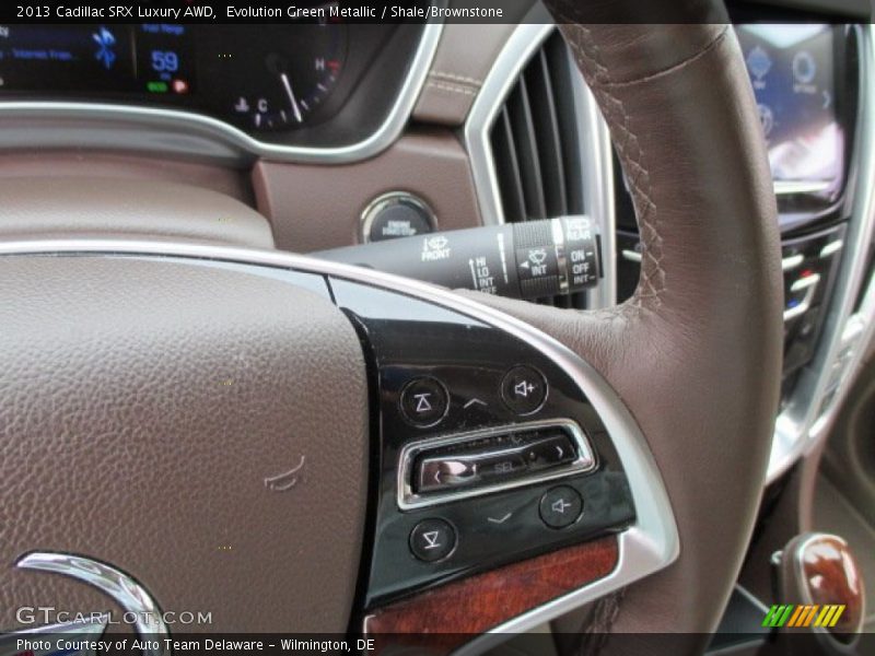 Evolution Green Metallic / Shale/Brownstone 2013 Cadillac SRX Luxury AWD