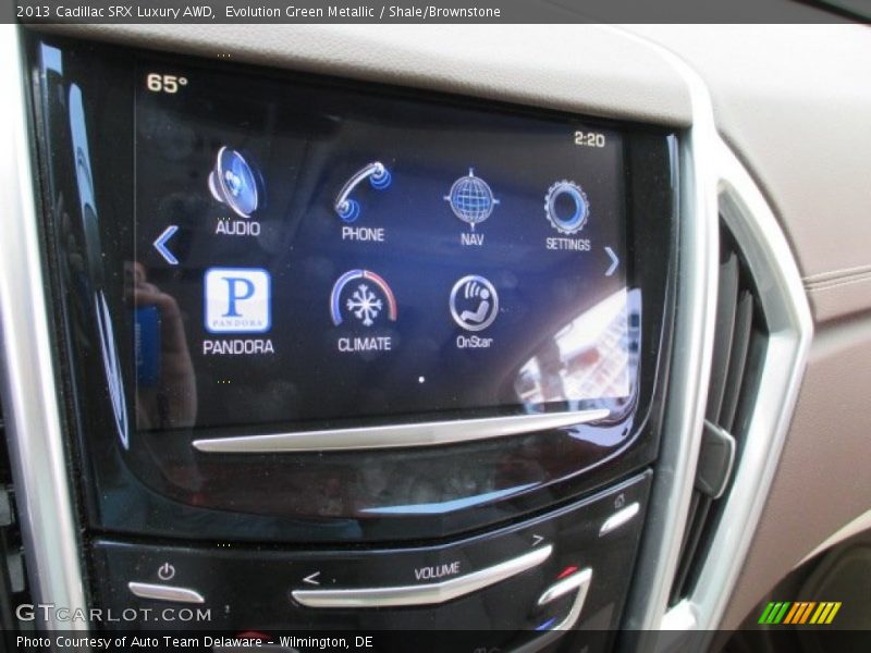 Evolution Green Metallic / Shale/Brownstone 2013 Cadillac SRX Luxury AWD
