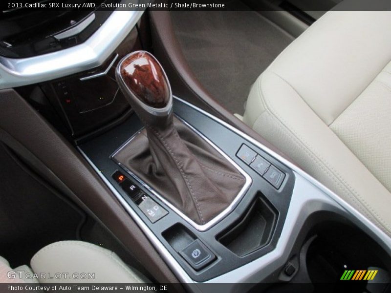 Evolution Green Metallic / Shale/Brownstone 2013 Cadillac SRX Luxury AWD