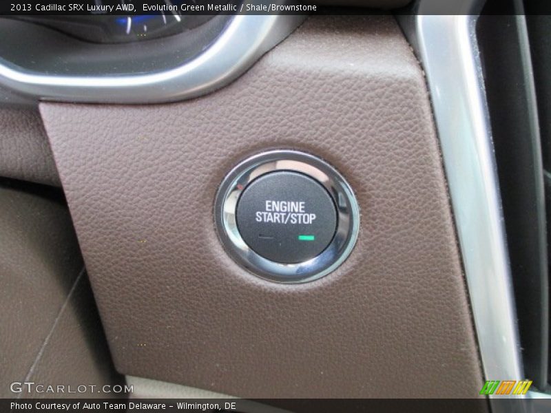 Evolution Green Metallic / Shale/Brownstone 2013 Cadillac SRX Luxury AWD