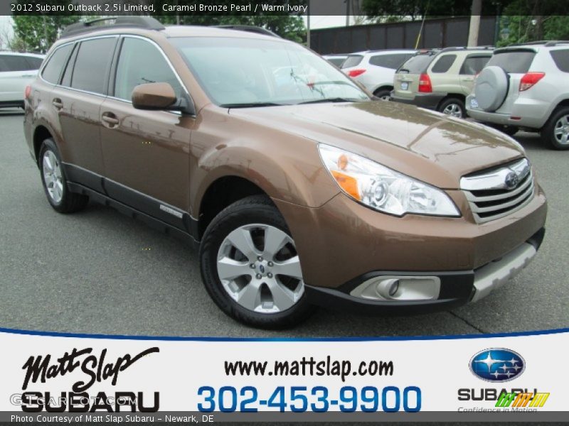 Caramel Bronze Pearl / Warm Ivory 2012 Subaru Outback 2.5i Limited