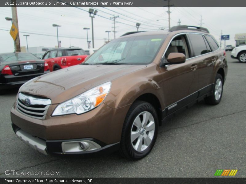 Caramel Bronze Pearl / Warm Ivory 2012 Subaru Outback 2.5i Limited