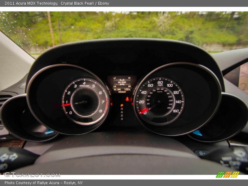 Crystal Black Pearl / Ebony 2011 Acura MDX Technology