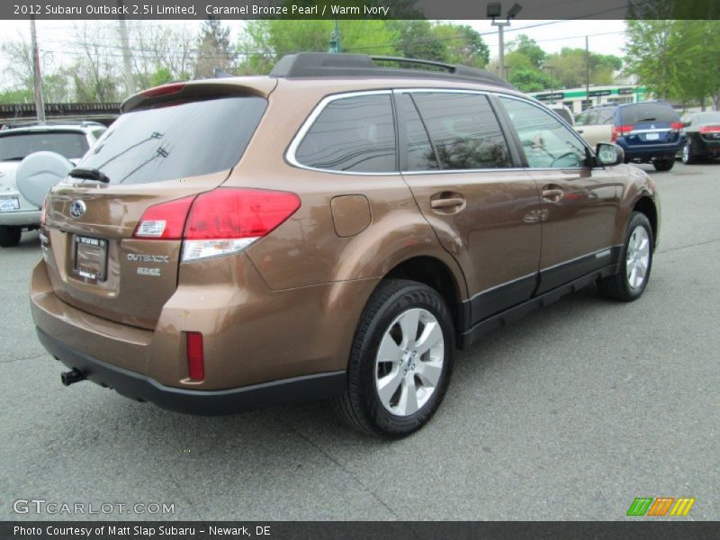 Caramel Bronze Pearl / Warm Ivory 2012 Subaru Outback 2.5i Limited