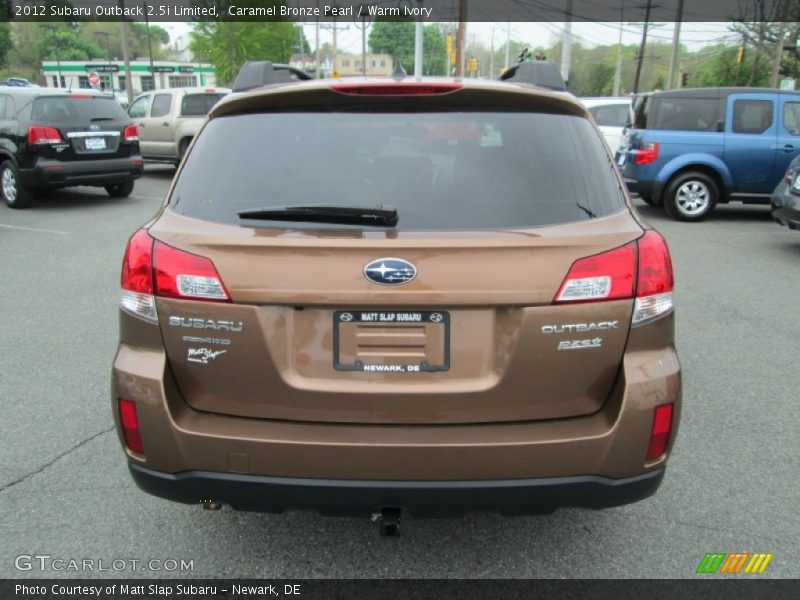 Caramel Bronze Pearl / Warm Ivory 2012 Subaru Outback 2.5i Limited