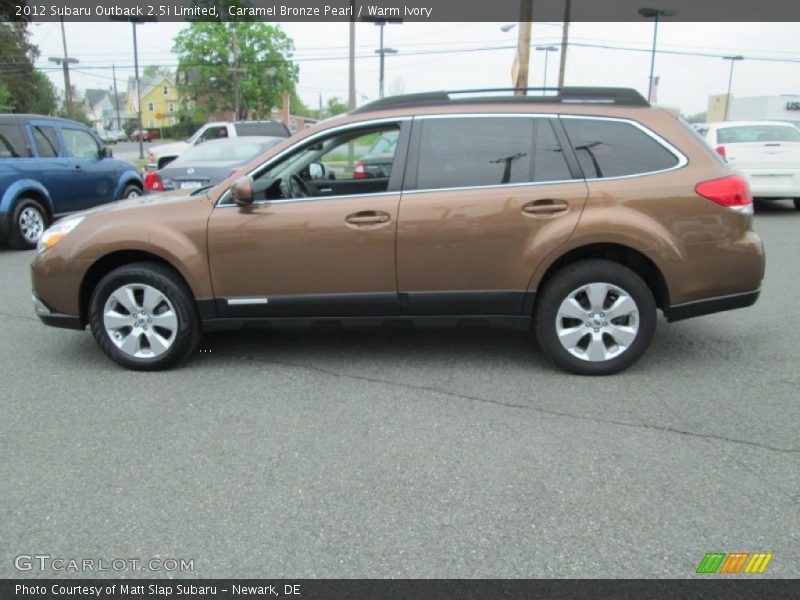 Caramel Bronze Pearl / Warm Ivory 2012 Subaru Outback 2.5i Limited