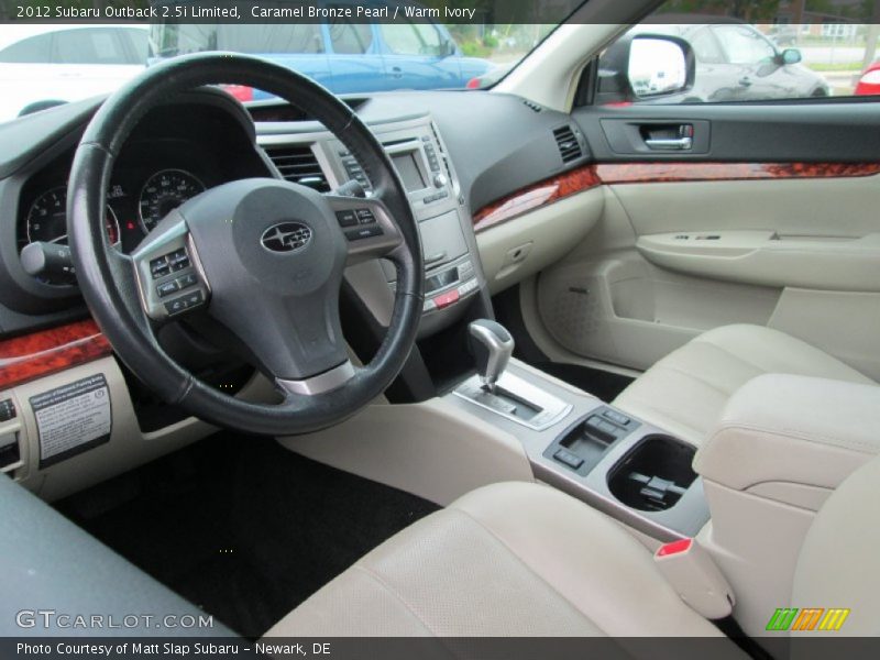  2012 Outback 2.5i Limited Warm Ivory Interior