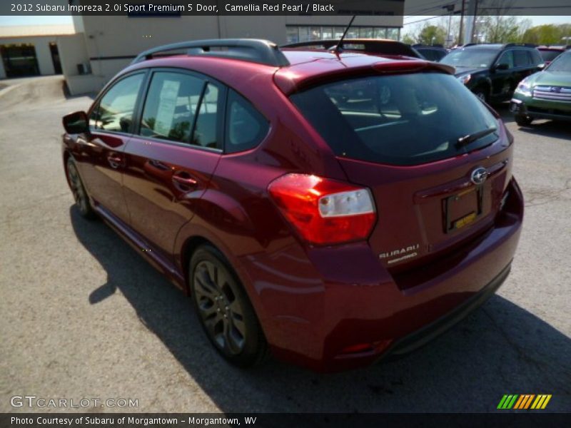 Camellia Red Pearl / Black 2012 Subaru Impreza 2.0i Sport Premium 5 Door