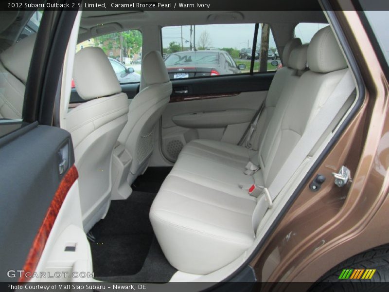 Rear Seat of 2012 Outback 2.5i Limited