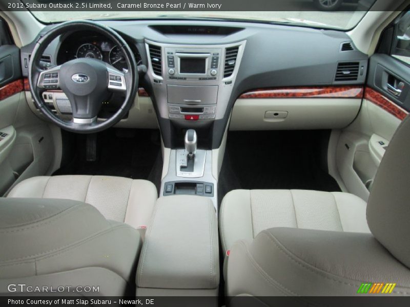 Dashboard of 2012 Outback 2.5i Limited