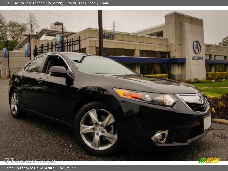 Crystal Black Pearl / Ebony 2012 Acura TSX Technology Sedan